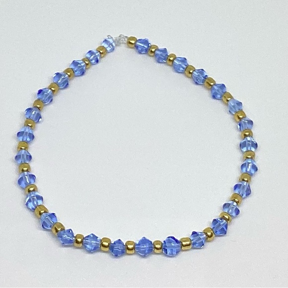 Fancy shiny blue bracelet - Picture 2 of 3